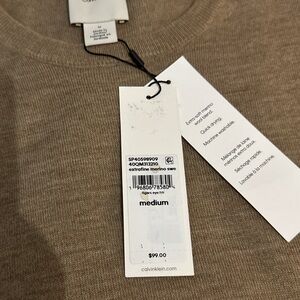 Calvin Klein Women's Tan Crewneck Sweater